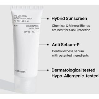 Oil Control Light Sunscreen - 40ml - photo 5 - Celimax