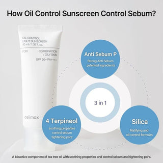 Oil Control Light Sunscreen - 40ml - photo 8 - Celimax