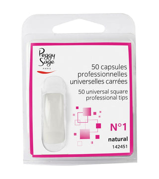 Capsules Ongles  – Forme Carrée  - 50 pièces - Peggy Sage