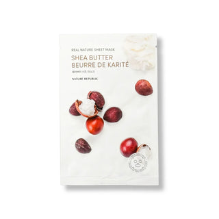 Real Nature - Shea Butter -Masque Tissu  Nourrissant  - 1 Pièce MB - Nature Republic