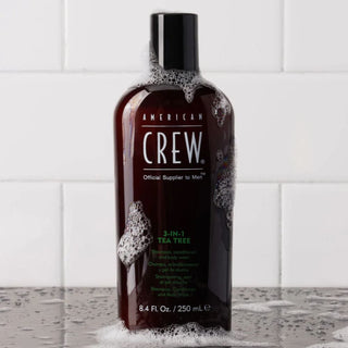 Tea Tree - Soin 3-en-1 Shampoing, Après-Shampoing et Gel Douche - 1000 ml | American Crew La Réunion