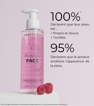 Lotion Tonifiante Visage - extrait de framboise - 200 ml