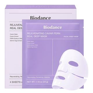 Masque Real Deep - Hydrogel Régénérant au Caviar & PDRN - x4 pièces - BIODANCE