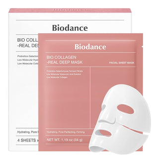 Masque Real Deep - Hydrogel Bio & Collagène  - x4 pièces - BIODANCE