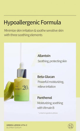 Green Lemon Vita C Blemish Serum - 20ml