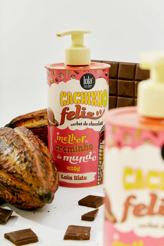 Lola Kids Cacinho Feliz – Crème définition boucles- Chocolat Sorbet - 450 g