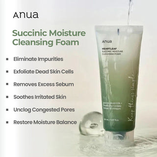 Heartleaf Succinic Moisture Cleansing Foam - 150 ml