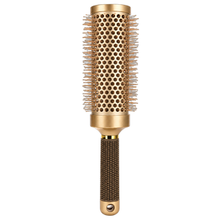 Brosse ronde de brushing dorée Ø 45 mm – Esthetica Réunion