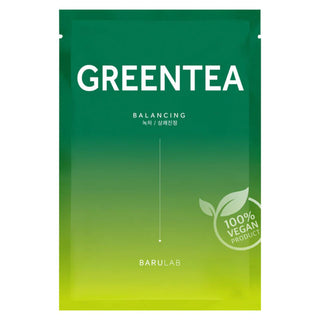Masque tissu exfoliant doux vegan - Green Tea - 23g