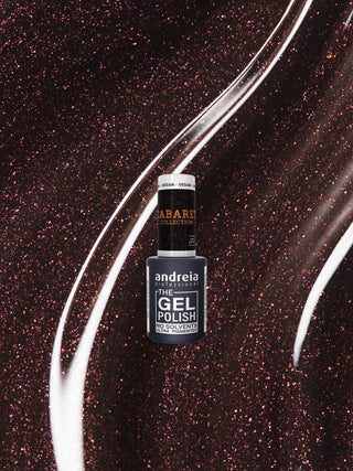 THE Gel Polish - CC3 Noir avec des Brillants - 10,5ml