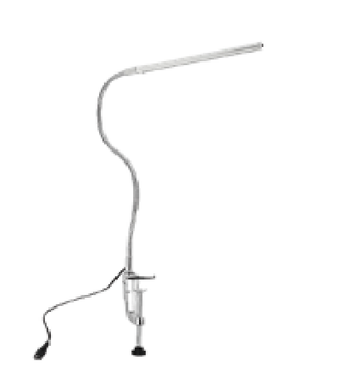 Lampe LED à pince avec bras flexible