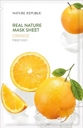 Real Nature Orange - Masque Tissu Éclat - 1 Pièce - Nature Republic