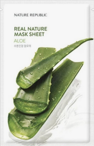 Real Nature Aloe - Masque Tissu Apaisant - 1 Pièce - Nature Republic