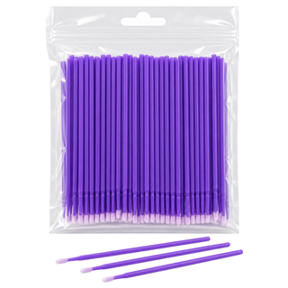 Micro-applicateurs jetables violets – sachet zip