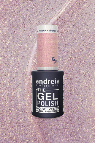 THE Gel Polish - G04 Glitter Rose et Doré - 10,5ml