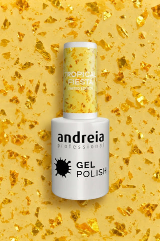 Gel polish - Ed.Lim Tropical Fiesta - TR2 - Jaune translucide avec foil doré