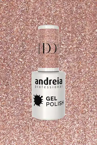 Gel Polish ID1 Paillettes roses, argentées et dorées - 10,5ml