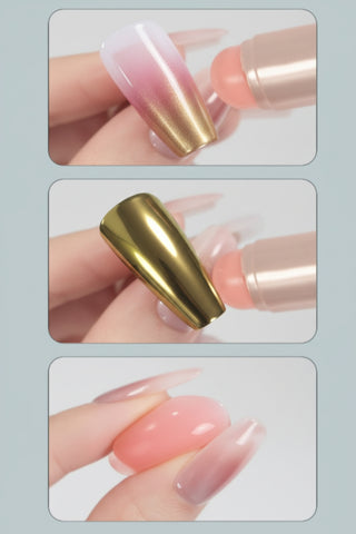 Stylo Silicone Applicateur Poudre Chrome