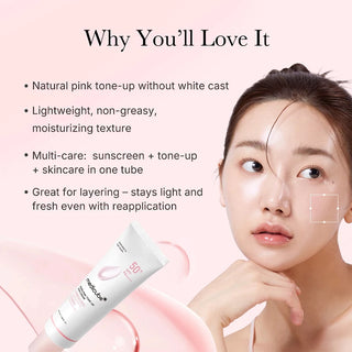 PDRN Pink Tone Up Sunscreen - SPF50+ PA++++ - 50ml