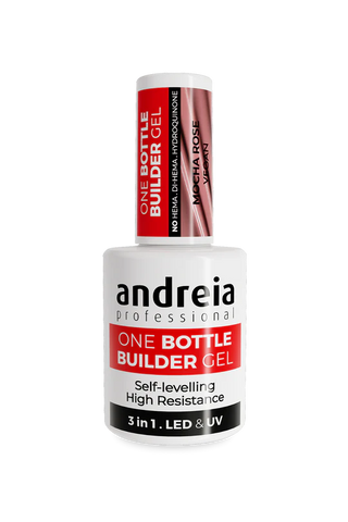 One Bottle Builder Gel 3 en 1 mocha rose - Basse Viscosité