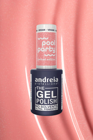 The Gel Polish - Ed.Lim Pool Party - PP3 Rose Clair Paillettes Blanche - 10,5 ml
