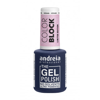 THE Gel Polish - CB1 Rose bébé avec paillettes bleues - 10,5ml