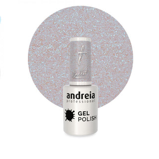 Gel Polish BA6 Glitter Transparent et Bleu - 10,5ml