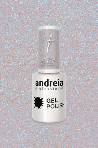 Gel Polish BA6 Glitter Transparent et Bleu - 10,5ml