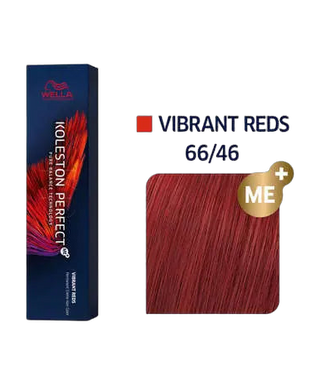 Koleston Perfect Me+ - Vibrant reds - Coloration permanente - 60ml - 66/46 - Blond foncé intense cuivré violine