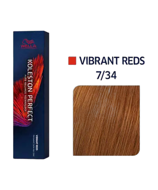 Koleston Perfect Me+ - Vibrant reds - Coloration permanente - 60ml - 7.34 - Blond doré cuivré