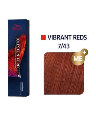 Koleston Perfect Me+ - Vibrant reds - Coloration permanente - 60ml - 7.43 - Blond cuivré doré