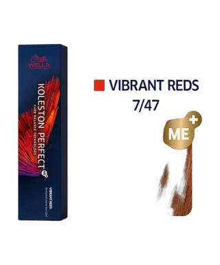 Koleston Perfect Me+ - Vibrant reds - Coloration permanente - 60ml - 7.47 - Blond cuivré marron