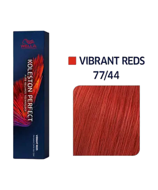 Koleston Perfect Me+ - Vibrant reds - Coloration permanente - 60ml - 77/44 - Blond cuivré intense