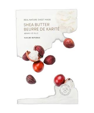 Real Nature - Shea Butter -Masque Tissu  Nourrissant  - 1 Pièce MB - detoure