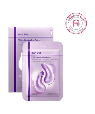 Madeca 360° Shot PDRN Glowing Eye Patch - Patchs illuminateurs contour des yeux - 6 paires - detoure