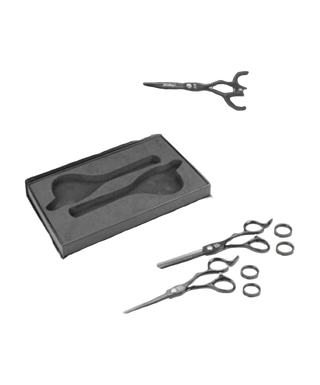 YSAKY Kit Librix 55 Black : 1 Ciseaux de Coupe + 1 Ciseaux Sculpteur - detoure