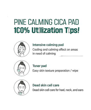 Pine - Calming Cica Pad - 50 pcs - detoure
