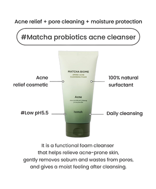 Matcha Biome - Amino Acne Cleansing Foam - 150ml - detoure
