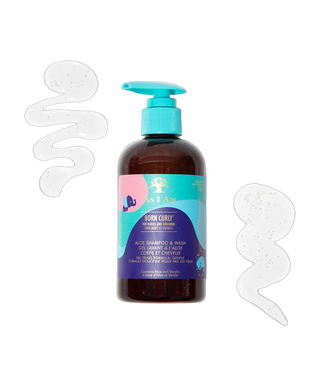 Born Curly - Nettoyant doux cheveux & corps - 240 ml - detoure