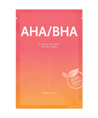 Masque tissu exfoliant doux vegan - AHA/BHA - 23g - detoure