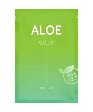 Masque tissu exfoliant doux vegan - Aloe - 23g - detoure