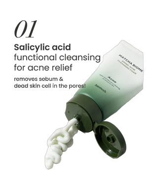 Matcha Biome - Amino Acne Cleansing Foam - 150ml - detoure