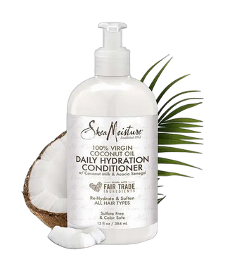 100% Virgin Coconut Oil - Après-shampoing Hydratant - 384 ml - detoure