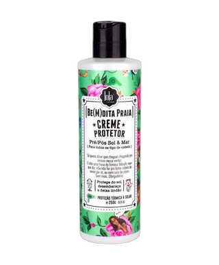 Bemdita Praia - Crème protectrice capillaire pré/post soleil & mer - 250 g - detoure