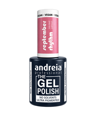 The Gel Polish - Ed.Lim September Rhythm - SR3 Vieux rose aux subtiles paillettes multicolores - 10,5 ml - detoure