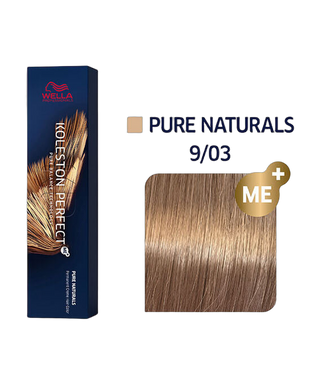 Koleston Perfect Me+ - Pure naturals - Coloration permanente - 60ml - 9.03 - Blond très clair naturel doré