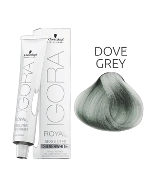 IGORA ROYAL Absolutes & SilverWhite - Coloration permanente - 60ml - Silver White Dove Grey