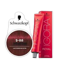 IGORA ROYAL - coloration permanente - 60ml - 5.88 - Châtain Clair Rouge Extra