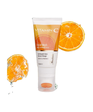 Vitamin C - Nettoyant visage avec brosse - 150mL - detoure