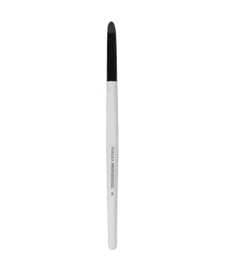 Pinceau paupières pompon nylon noir/blanc - detoure